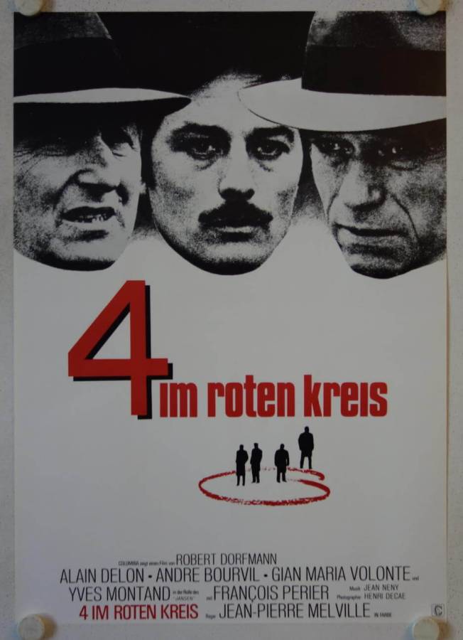Le Cercle Rouge - The Red Circle original release german movie poster